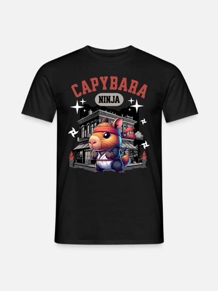 Capybara Ninja - Men's T-Shirt - black