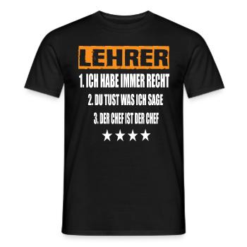 Enseignant - T-shirt homme - noir - Devant - AI Model Male 178 light (178cm)