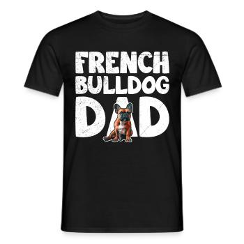 Frenchie Dad French Bulldog Dad Französische - T-shirt homme - noir - Devant - AI Model Male 178 light (178cm)