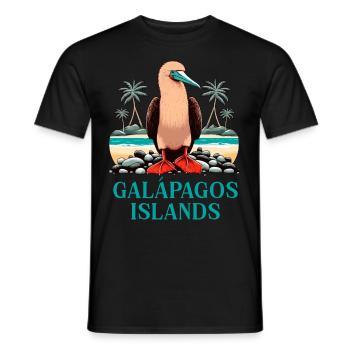 Galapagos Islands - Men's T-Shirt - black - Front - AI Model Male 178 light (178cm)