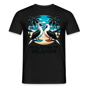 Galapagos Islands - Men's T-Shirt - black - Front - AI Model Male 178 light (178cm)