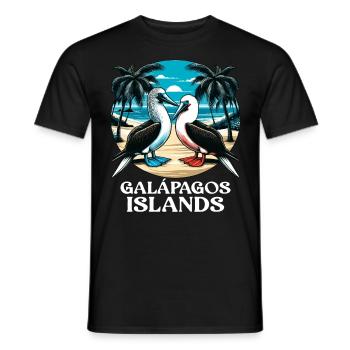 Galapagos Islands - Men's T-Shirt - black - Front - AI Model Male 178 light (178cm)