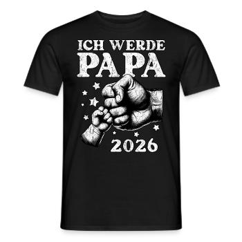 Je serai papa en 2026 - T-shirt homme - noir - Devant - AI Model Male 178 light (178cm)