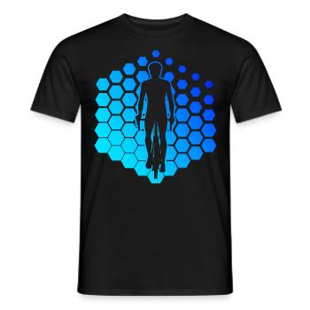Femmes Vélo Vélo VTT Vélo Vélo Cyclisme - T-shirt homme - noir - Devant - AI Model Male 178 light (178cm)