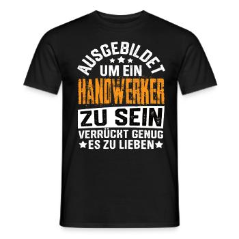 Handwerker Handwerk Handwerker Lustig Meister - Männer T-Shirt - Schwarz - Vorne - AI Model Male 178 light (178cm)