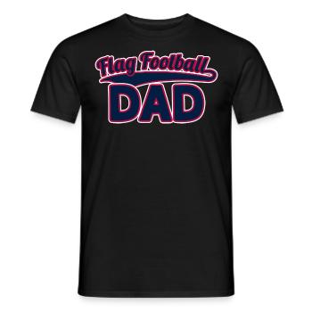 Flag Football Dad - Vater - T-shirt homme - noir - Devant - AI Model Male 178 light (178cm)