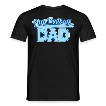 Flag Football Dad Vater - T-shirt homme - noir - Devant - AI Model Male 178 light (178cm)