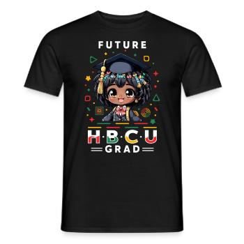 Future HBCU - Men's T-Shirt - black - Front - AI Model Male 178 light (178cm)