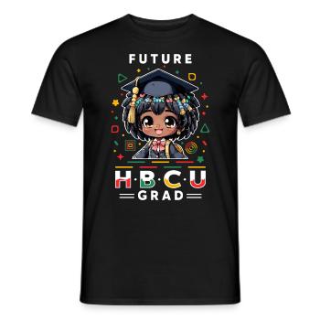 Future HBCU - Men's T-Shirt - black - Front - AI Model Male 178 light (178cm)