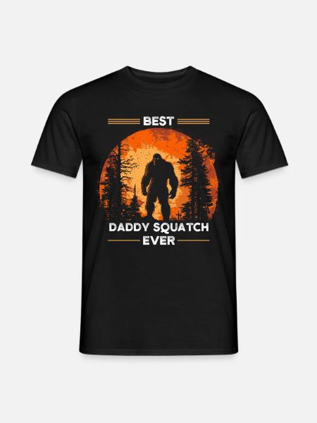 Best Daddy Squatch Ever - Männer T-Shirt - Schwarz