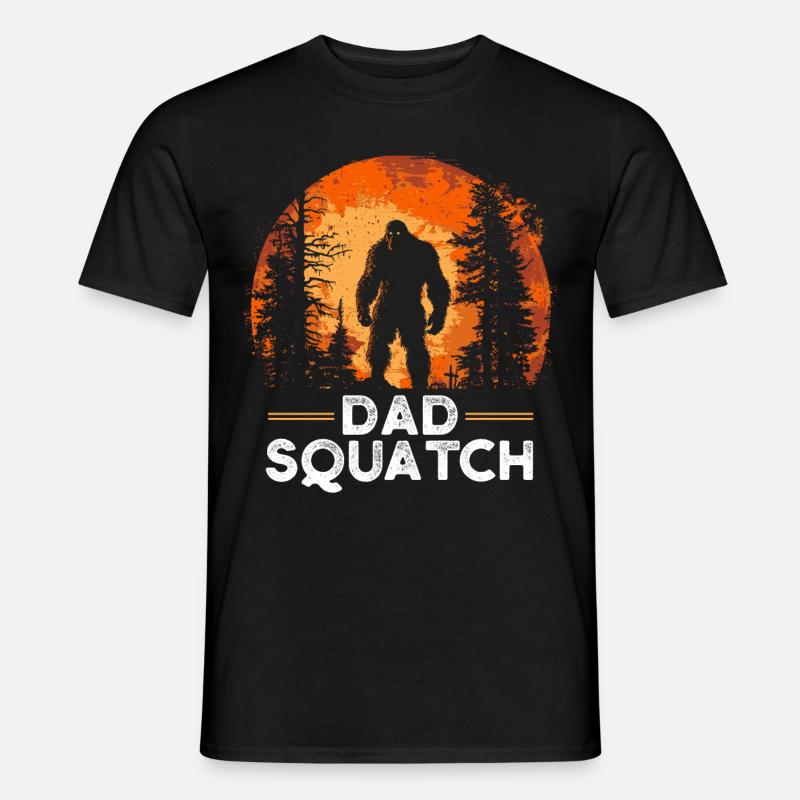 Dad Squatch - Männer T-Shirt - Schwarz