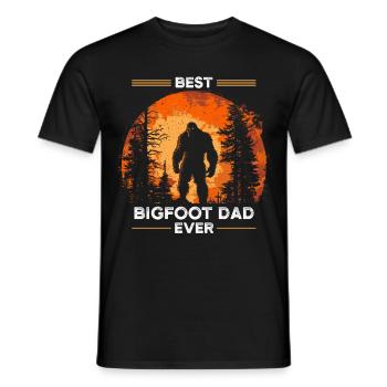 Best Bigfoot Dad Ever - Männer T-Shirt - Schwarz - Vorne - AI Model Male 178 light (178cm)