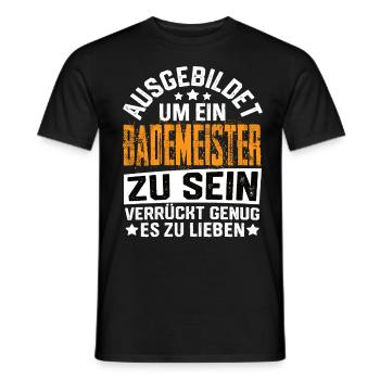 Lifeguard Lifeguard Swimming Swimmers - Men's T-Shirt - black - Front - AI Model Male 178 light (178cm)