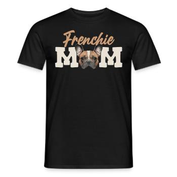 Frenchie Mom Französische Bulldogge Besitzer - Männer T-Shirt - Schwarz - Vorne - AI Model Male 178 light (178cm)
