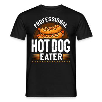 Hot Dog Adulte Professionnel Hot-Dog - T-shirt homme - noir - Devant - AI Model Male 178 light (178cm)