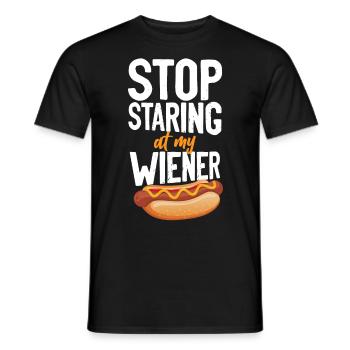 Hot Dog Adult Humor Pun Naughty - Männer T-Shirt - Schwarz - Vorne - AI Model Male 178 light (178cm)