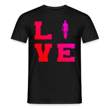 Cyclists Men Women Mtb Bike Mountain Bike - Men's T-Shirt - black - Front - AI Model Male 178 light (178cm)