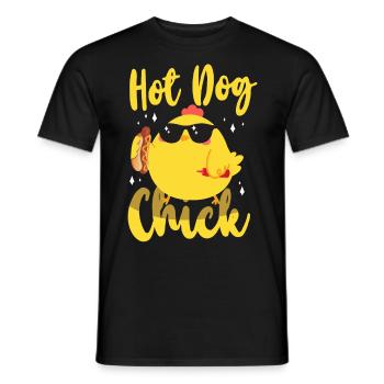 Hot Dog Adult Chicken Girl Hot Dog - Männer T-Shirt - Schwarz - Vorne - AI Model Male 178 light (178cm)