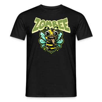 Zombie Bee Zombee - Men's T-Shirt - black - Front - AI Model Male 178 light (178cm)