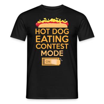 Hot-dog Adulte Manger des hot-dogs - T-shirt homme - noir - Devant - AI Model Male 178 light (178cm)