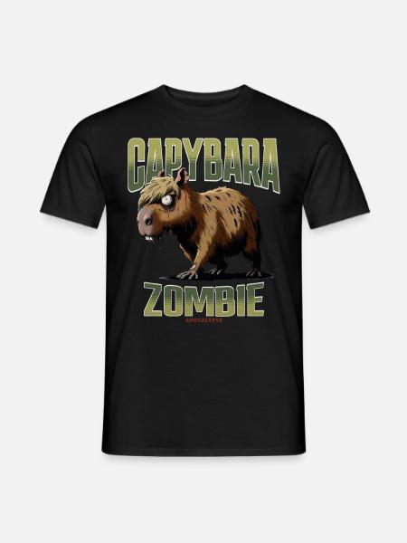Capybara Zombie - Men's T-Shirt - black
