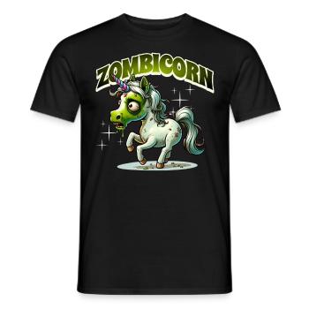 Licorne zombie zombie - T-shirt homme - noir - Devant - AI Model Male 178 light (178cm)