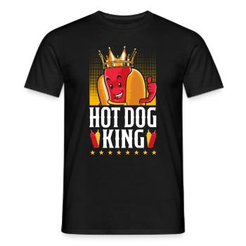 Hot Dog Adult King Hot Dog King - Männer T-Shirt - Schwarz - Vorne - AI Model Male 178 light (178cm)