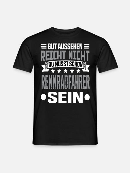 Rennrad Rennradfahrer Rennrad Fahrrad Rennräder - Männer T-Shirt - Schwarz