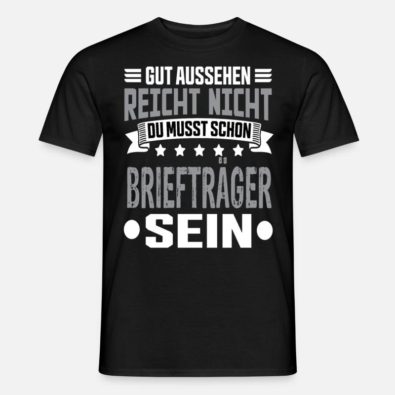 Briefträger - Männer T-Shirt - Schwarz