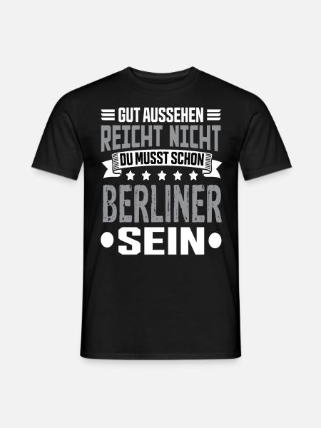 Berlin Berlin Hauptstadt Hemiat Berliner Sprüche - Männer T-Shirt - Schwarz