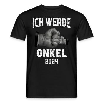 Ich werde Onkel 2024 - Männer T-Shirt - Schwarz - Vorne - AI Model Male 178 light (178cm)