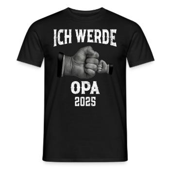 I'm going to be a grandpa in 2025 - Men's T-Shirt - black - Front - AI Model Male 178 light (178cm)