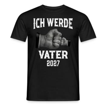 Ich werde Vater 2027 - Männer T-Shirt - Schwarz - Vorne - AI Model Male 178 light (178cm)