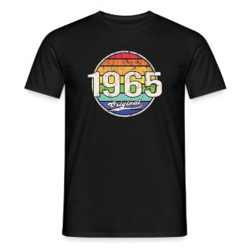 1965 Geburtstag Year Original - Männer T-Shirt - Schwarz - Vorne - AI Model Male 178 light (178cm)