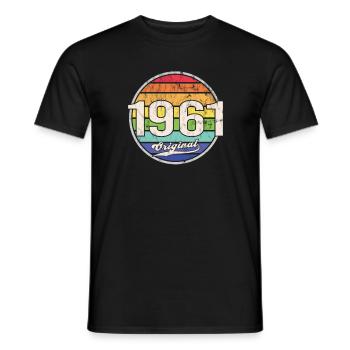 1961 Geburtstag Year Original - Männer T-Shirt - Schwarz - Vorne - AI Model Male 178 light (178cm)