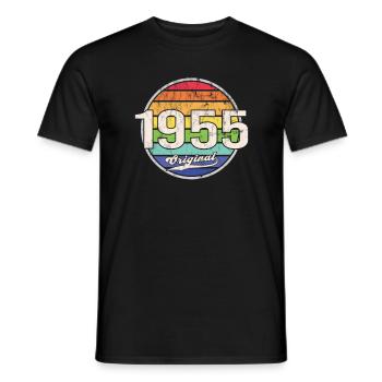 1955 Geburtstag Year Original - Männer T-Shirt - Schwarz - Vorne - AI Model Male 178 light (178cm)