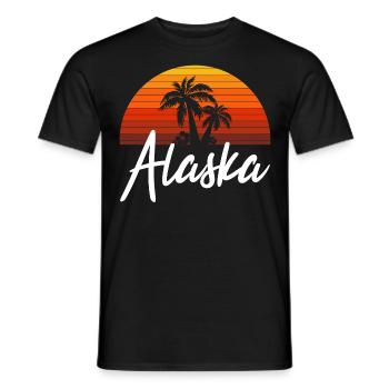 alaska - Männer T-Shirt - Schwarz - Vorne - AI Model Male 178 light (178cm)