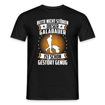 Landscaping contractor is already - Men's T-Shirt - black - Front - AI Model Male 178 light (178cm)