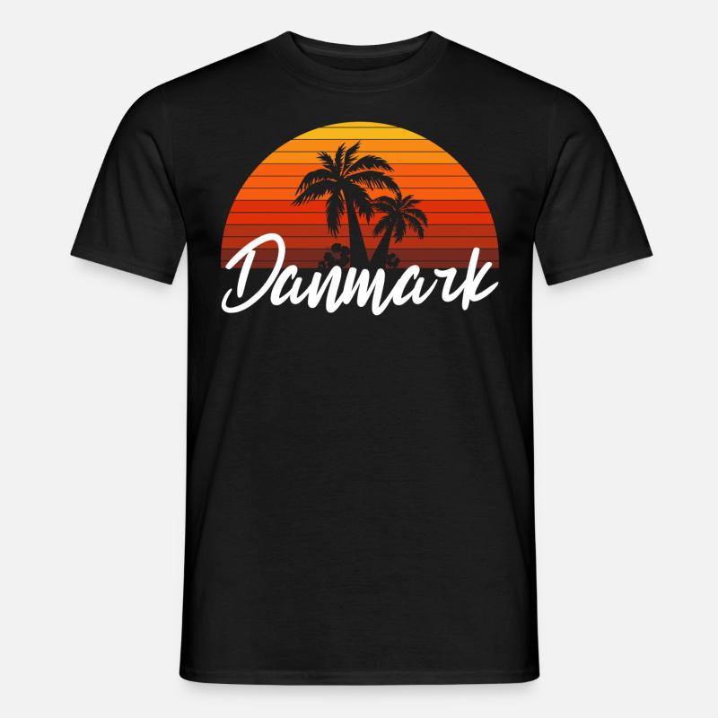 danmark - Männer T-Shirt - Schwarz