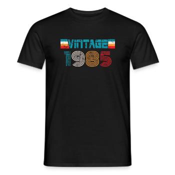 Millésime anniversaire 1985 - T-shirt homme - noir - Devant - AI Model Male 178 light (178cm)