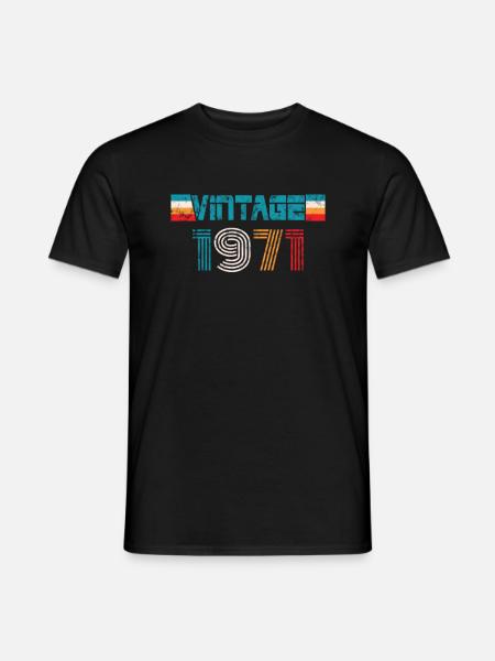 Millésime anniversaire 1971 - T-shirt homme - noir