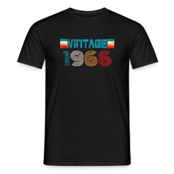 Millésime anniversaire 1966 - T-shirt homme - noir - Devant - AI Model Male 178 light (178cm)