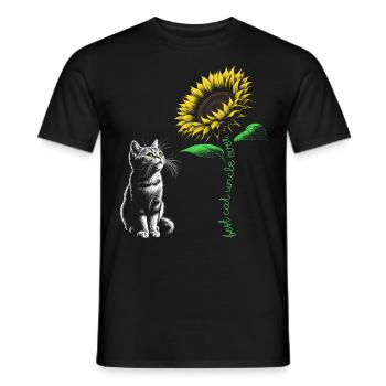 Best Cat Uncle Ever - Men's T-Shirt - black - Front - AI Model Male 178 light (178cm)