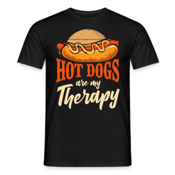 Hot Dog Les hot-dogs adultes sont mes - T-shirt homme - noir - Devant - AI Model Male 178 light (178cm)