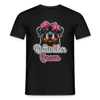 ROTTWEILER QUEEN Rottie Propriétaire Rotti Femmes Rotti - T-shirt homme - noir - Devant - AI Model Male 178 light (178cm)