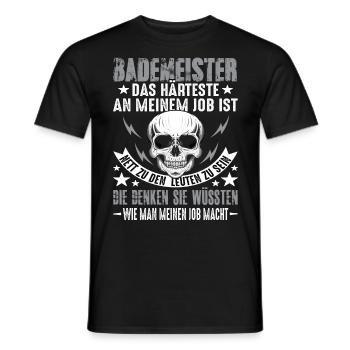Sauveteur Sauveteur Sauveteur Sauveteur Dicton - T-shirt homme - noir - Devant - AI Model Male 178 light (178cm)