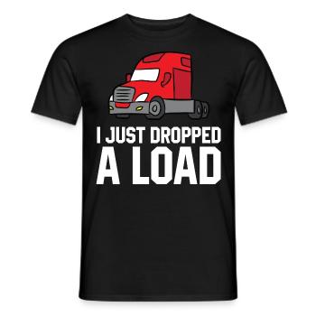 Funny Trucker Gift Quote Truck Driver Saying - Men's T-Shirt - black - Front - AI Model Male 178 light (178cm)