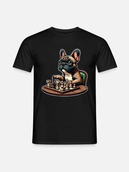 Bouledogue français d’échecs - T-shirt homme - noir