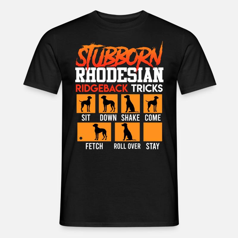 Ridgebacks STÆDIGE RHODESIAN RIDGEBACK - Mænd T-shirt - sort