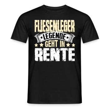 Tiler legend retires - Men's T-Shirt - black - Front - AI Model Male 178 light (178cm)